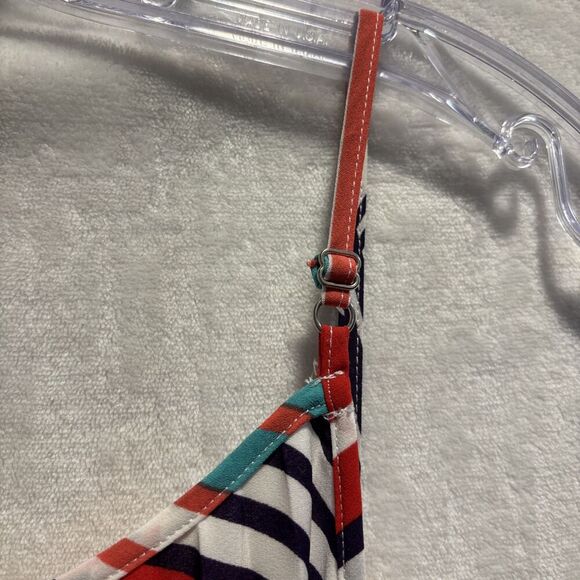 Skies Are Blue Pleated Multi-Color Spaghetti Strap Maxi Dress Women's Size Small - Picture 10 of 13